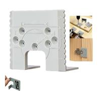 35mm Cabinet Hinge Jig - Magnetic Hinge Installation Kit with 2mm Gap Limit | Precision Concealed HingeJig for Cabinet Door Positioning, Marking & Drilling | Durable ABS Woodworking Tool