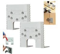 35mm Cabinet Hinge Jig - Magnetic Hinge Installation Kit with 2mm Gap Limit | Precision Concealed HingeJig for Cabinet Door Positioning, Marking & Drilling | Durable ABS Woodworking Tool