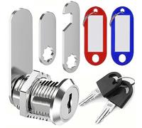 35MM Cam Lock with Keys Alike and Tags, ZiYuya Security Door Lock for Cabinet Cupboard Letterbox Mailbox Postbox Toolbox Lever Draw Dresser Locker Locks