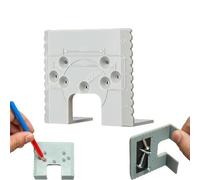 35mm Concealed Hinge Jig, Accurate Magnetic Hinge Installation Tool for Cabinet Doors, Precision Drilling Guide for 2mm Door Gap, Woodworking Positioning Plate for Home Garage and Workshop