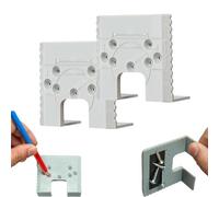 35mm Concealed Hinge Jig, Accurate Magnetic Hinge Installation Tool for Cabinet Doors, Precision Drilling Guide for 2mm Door Gap, Woodworking Positioning Plate for Home Garage and Workshop