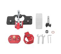 35mm Concealed Hinge Jig Adjustable Hole Drilling Locator Aluminum Alloy for Cabinet Wardrobe Door