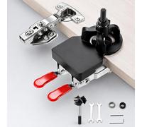 35mm Concealed Hinge Jig, Aluminium Alloy Drill Guide with Double Clamp
