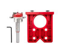 35mm Concealed Hinge Jig Drill Guide with Forstner Bit, Door Hinge Jig Set