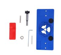 35mm Concealed Hinge Jig Kit, Multifunctional Woodworking Tools for Cabinet Door Installation, High Accuracy Drill Guide with 35mm Bit and Depth Stop for 26mm 35mm Hinges