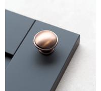 35mm Copper Cabinet Knob Brushed Antique Rose Gold Kitchen Cupboard Door Drawer Pull Handle Wardrobe Furniture Replacement