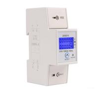 35Mm Din Rail Single Phase Electric Meter, 230V 5-80A Backlit LCD Display Wattmeter KWh Power Consumption Monitor With Reset Function