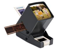 35mm Film and Slide Viewer for Old Slides, Negative/Positive Film 3x Magnification Portable LED Lighted Desktop Viewer with USB Power Cable or Battery