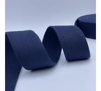 35mm Heavy Duty Cotton Bag Strapping Rucksack Bag Packs Luggage Strap Webbing Strap Tape Apron Bag Making (3 Metres, Navy Blue)