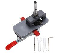 35MM Hidden Hinge Clamp, Woodworker's Pin Cabinet Jig, Woodworker's Hole Drilling Guide Locator, Precision Locking Cabinet Hinge Jig for Most Common Hinges