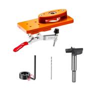 35mm Hidden Hinge Jig Bowling Hole Drill Guide Cutter Bit Set Door Bowling Hole Template and Bits for Cabinet Door