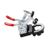35mm Hinge Drilling Jig for Cabinet Doors, Aluminum Alloy Boring Fixture with 3-Layer Sleeve Adjustable Clamp for 15-25mm Wood, Precision Hole Punch Tool(A)