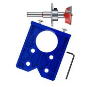 35mm Hinge Jig Drill Bits Set, Concealed Door Hinge Jig with Positioner, Alloy Steel Cutter Drill Guide for Cabinet Door Mounting, Kitchen Cupboard Hinge Installation Tools