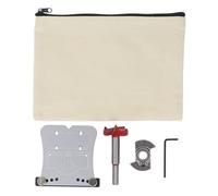 35mm Hinge Punch Locator, Hinge Boring Jig with 4 Hole Spacing, Adjustable Margin Marker Positioning Plate for Door and Cabinet Hinge Installation, Aluminum Alloy Hinge Drilling Ji (Silver Hinge)