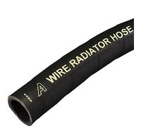 35mm ID Black 1 Metre Length Flexible Wire Reinforced Rubber Heater Hose