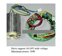35mm Miniature High Speed Brushless electronic starter Aluminium Alloy Shell 24V 50W Brushless DC Variable Frequency electronic starter IDGTTLDF(ASet Brushless Motor)