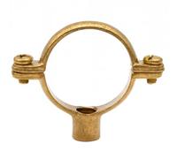 35mm Munsen Ring Single Brass Female - Heavy Duty Pipe Support Bracket for Secure Wall or Surface Plumbing Fixing