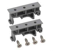 35mm PCB DIN Mount Adapter for C45 Rail, Complete Set of Bracket Clips and Screws for Installation (Grey )