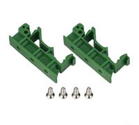 35mm PCB DIN Mount Adapter for C45 Rail, Complete Set of Bracket Clips and Screws for Installation (Green )