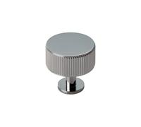 35mm Polished Chrome Reeded Cabinet Knob