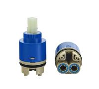 35mm Replacement Faucet Cartridge, Ceramic Disc Cartridge Faucet Water Mixer Tap Inner Control Valve for Kitchen and Bathroom