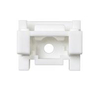 35mm Roman Blind Bracket White Single Heavy Duty Plastic Fixing Clip Top Fix Face Fix Hidden Spring Bracket for 35mm Headrail Approx 33.45mm x 25.60mm (Pack of 1)