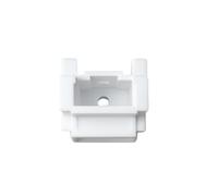 35mm Roman Blind Wall Fixing Brackets White Heavy Duty Plastic Hidden Spring Brackets for Corded Top or Face Fixing Pack of 1