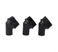 35mm Round Brush for Bosch GAS Vacuum Cleaner Replacement Part 1609390481 Plastic 3 Pack Black