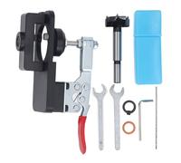 35MM Secret Hinge Jig, Aluminum y Hinge Hole Dril Jig, Woodw Tool for Door CABI Hinges Mounting, 35mm Secret Door with 2mm Drill Bit and