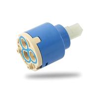 35mm Shower Cartridge Faucet Cartridge Replacement, Single Handle Valve Cartridge for Kitchen & Bathroom, Shower and Mixer Faucets, Durable Water Mixer Cartridge