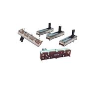 35mm Single Linear Slide Potentiometer Fader W100K Stroke 20mm With White Point Handle Length 10mm 1Pcs