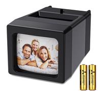 35mm Slide Viewer, 2X Magnification and LED Lighted Illuminated Viewing, Slide Projector for 35mm Old Slides (2AAA Batteries Included)