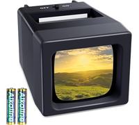 35mm Slide Viewer & Projector, 2X Magnification and LED Lighted Illuminated Viewing Slide Projector for Old Slides (2AAA Batteries included)
