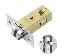 35mm Tubular Latch Flat Lock Nickel Brushed Internal Access Click | lever handle bath, satin chrome finish, sprung mechanism, bedroom door, lever handle fit, mortice, interior hardware