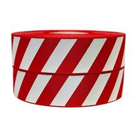 35mm Wide 5M Long Red & White Candy Cane Peppermint Christmas Ribbon for Accessories Cake Decorating & Decoration Ideas for Present Gift Wrap, Bows, Toppers or Wrapping for Bags. Eve Boxes, Cards,