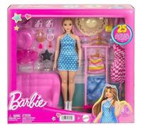 Barbie Doll And Clothes With Closet Fashion Set HPL78