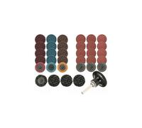 35pc Sanding Disc Set. Fine Medium Coarse, 60 80 100 Grit Discs (Neilsen CT5100)
