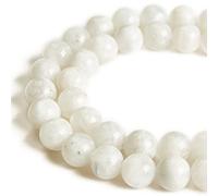 35pcs 10mm Moonstone Beads Natural Gemstone Round Loose Beads for Jewelry Making