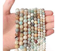 35pcs 10mm Natural Amazonite Gemstone, Energy Healing Crystal Round Loose Stone, for Jewelry Making, DIY Bracelets Necklaces