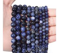 35pcs 10mm Natural Blue Stone, Energy Crystal Healing Power Gemstone, for Jewelry Making, DIY Bracelet Necklace