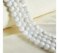 35pcs 10mm Natural Moonstone Beads Gemstone Beads Round Loose Beads for Jewelry Making