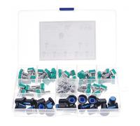 35pcs 3pin shaft 15mm amplifier sealing potentiometer 1K/5K/10K/50K/100K/500K with knob BOX ICXLPMC