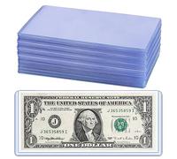 35PCS Banknote Holders Top-Load Currency Money Sleeves for Bills | Uncle Paul Currency for Paper Money 167x70mm Acid-Free PVC, Clear Display for Protector Storage Cases PN03L35