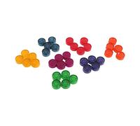 35Pcs Footswitch Topper Guitar Effect Pedal Button Nail Cap, Multi Color Night Luminous Style, Non Slip for Guitar Pedals, Scratch ABS Material, Easy to Fix on Fo