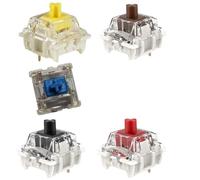 35PCS Linear Mechanical Keyboard Switches, Pre-lubed 3-Pin for G-PRO, Smooth Quiet Gaming Typing, 60M Lifespan, Black