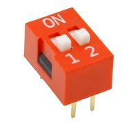 35PCS/LOT Dip Switch Kit In Box 1 2 3 4 5 6 8 Way 2.54mm Toggle Switch Red Snap Switches Each 5PCS Combination Set