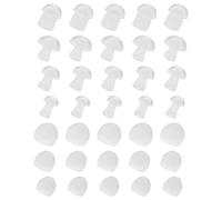 35pcs Mushroom Hearing Aid Domes Silicone Replacements,Universal Hearing Aid Domes,Hearing Aid Accessories Supplies Earbud Replacements