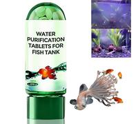 35Pcs Powerful Aquarium Water Purification Tablet,Water Purification Tablets for Fishtank,Algae Remover Fish Tank,Water Quality Purification Tablet,Water Purifier Tablets,Aquarium Water Treatment