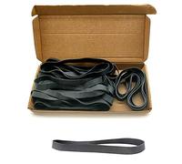 35Pcs Rubber Bands Large Thick Elastic Rubber Bands Set Strong Durable Wide Wrapping Bands Heavy Duty Trash Can Bands for Home Office School Supply Black
