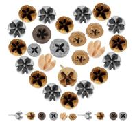 35pcs Small Dried Eucalyptus Fruit Christmas Wreath Making Material | Reusable Smooth Mixed Style Dried Fruit, DIY Eucalyptus Decor, Christmas Party and Wreath Making Random Style